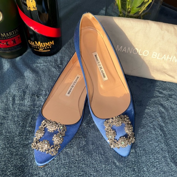 Manolo Blahnik jewel buckle flat pumps - Picture 2 of 7